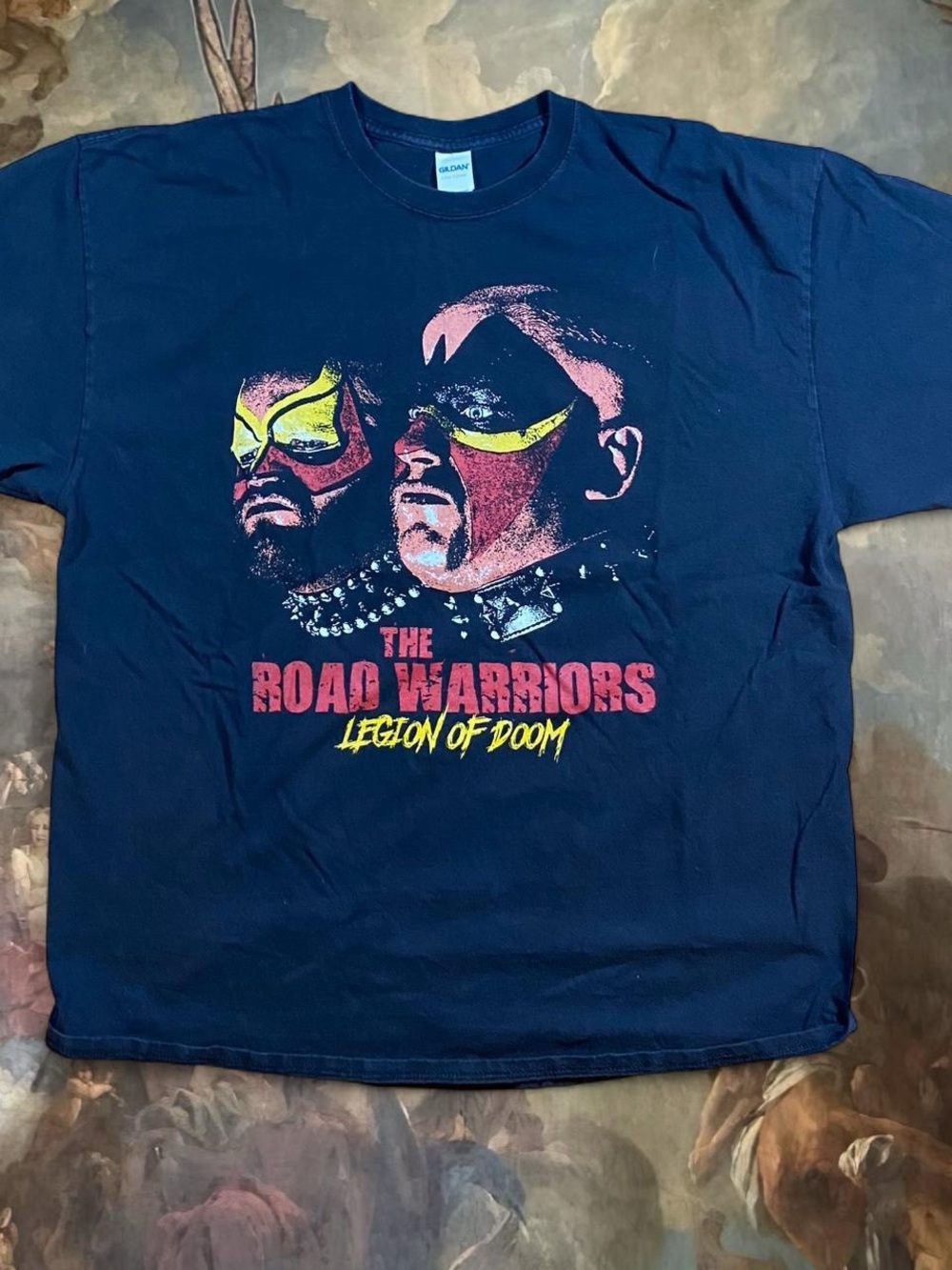 Gildan Navy The Road Warriors 'Legion of Doom' Graphic Tee